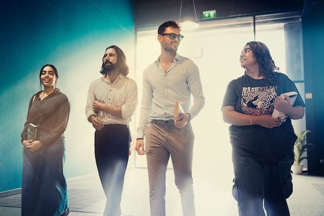 People Walking into Mosaic Dubai